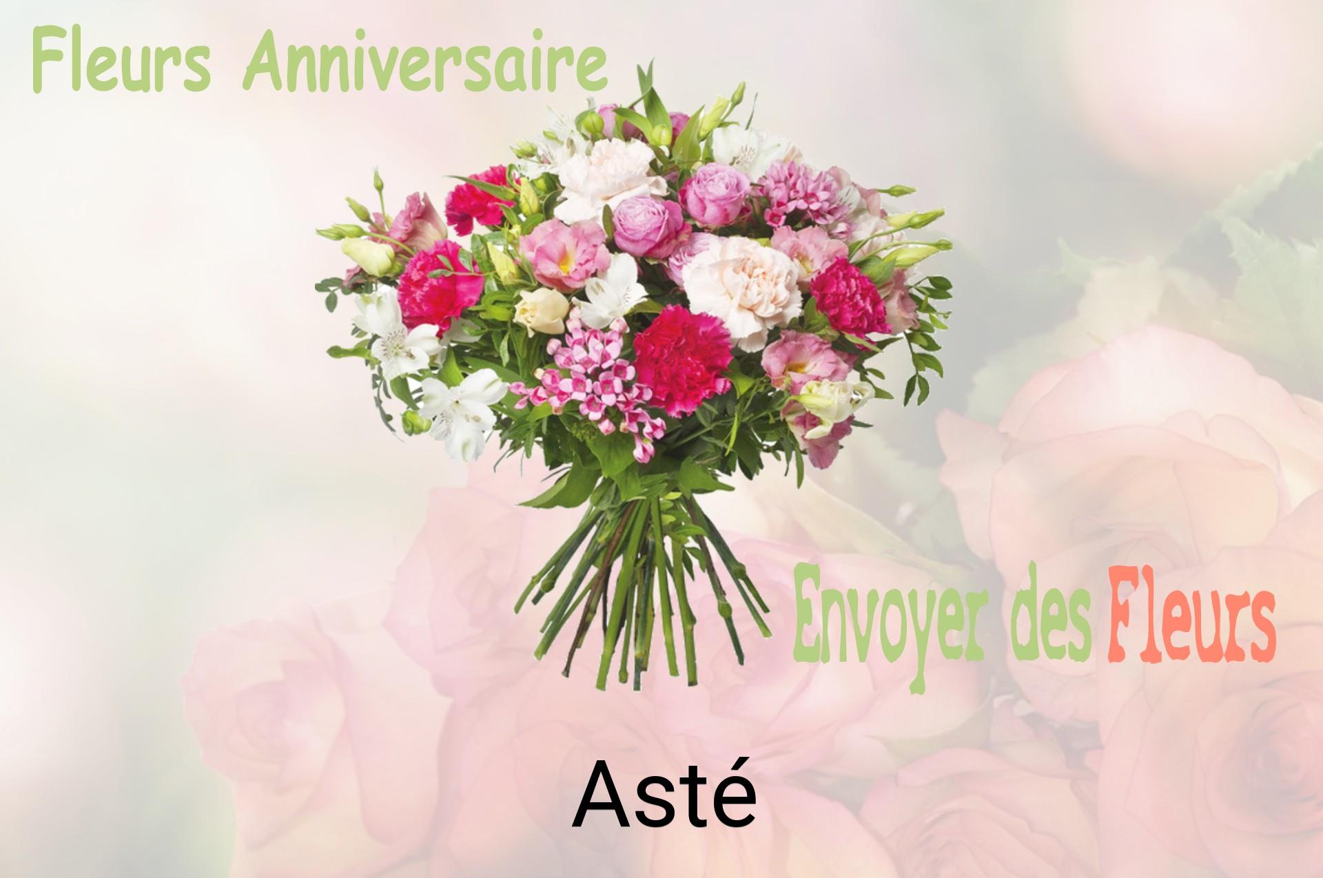 Bouquet de fleurs d’anniversaire livré à Asté